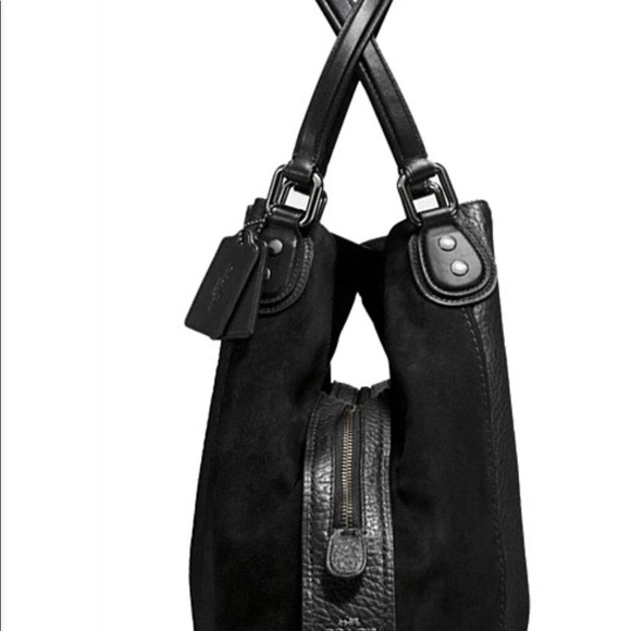 DESIGNER: Coach mixed leather Edie bag - Picture 16 of 17